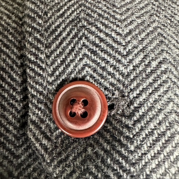 TOMMY HILFIGER HERRINGBONE NOTCHED WOOL BLEND VEST SIZE SMALL - Picture 7 of 16